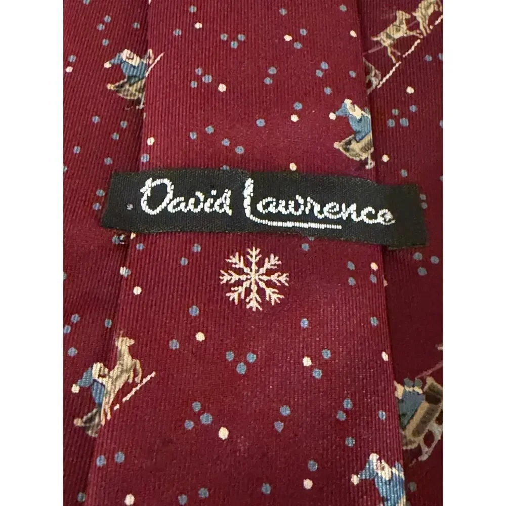 Holiday Necktie Bundle (3 Silk Ties – Santa & Candy Cane Prints)